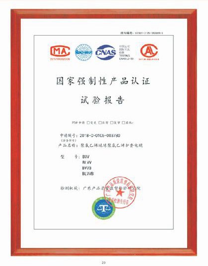BVV电线电缆检验报告02